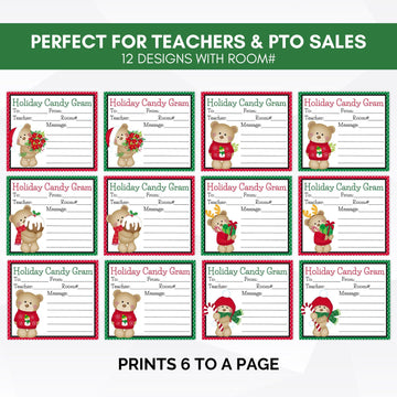 teddy bear holiday grams
